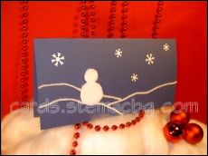 Новогодишна картичка Снежен Човек